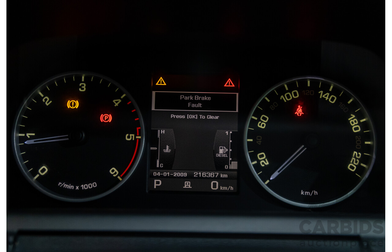 08/2011 Land Rover Discovery 4 2.7 TDV6 4x4 MY11 4d Wagon Santorini Black Turbo Diesel 2.7L