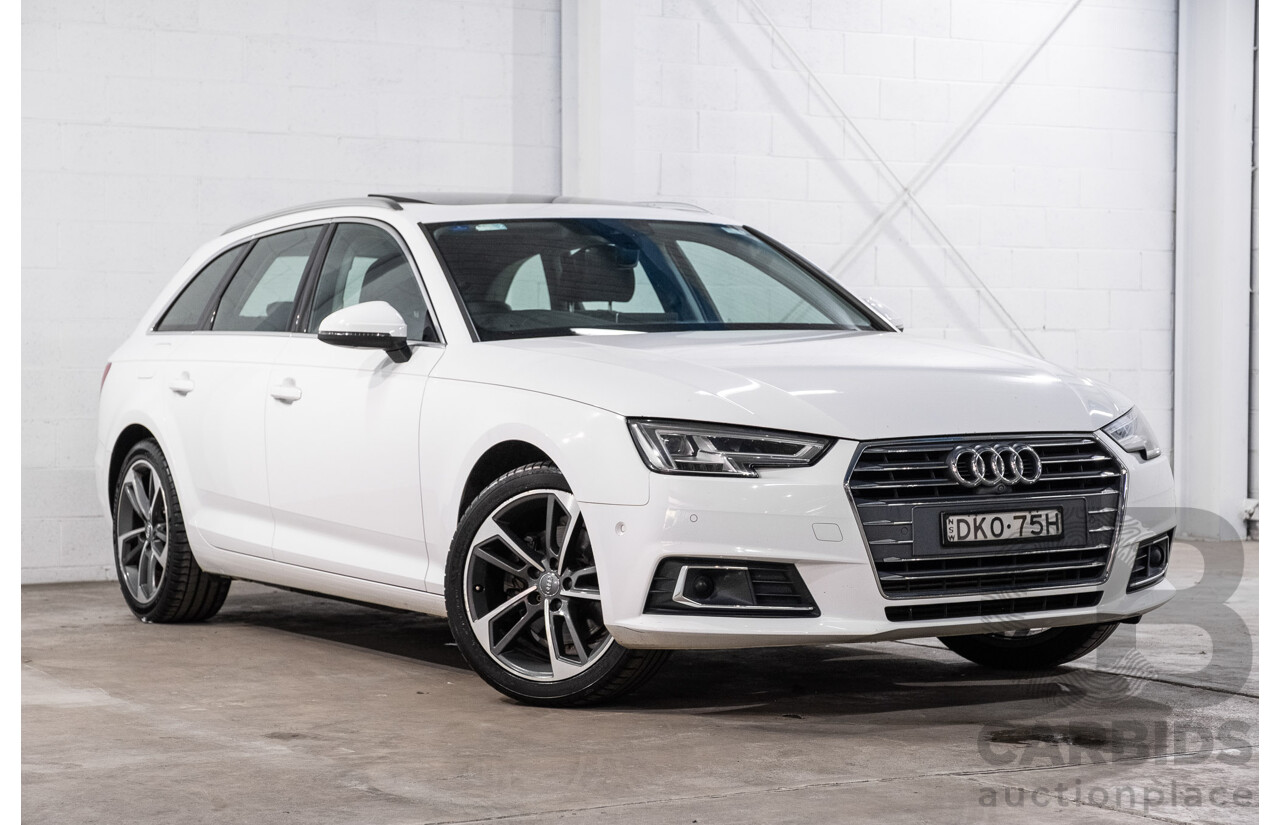 10/2016 Audi A4 Avant 2.0 TFSI S-Tronic Sport (FWD) F4 (B9) 4d Wagon Glacier White Turbo 2.0L