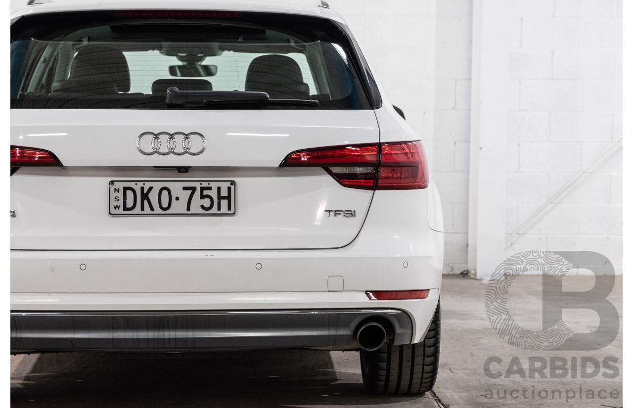 10/2016 Audi A4 Avant 2.0 TFSI S-Tronic Sport (FWD) F4 (B9) 4d Wagon Glacier White Turbo 2.0L