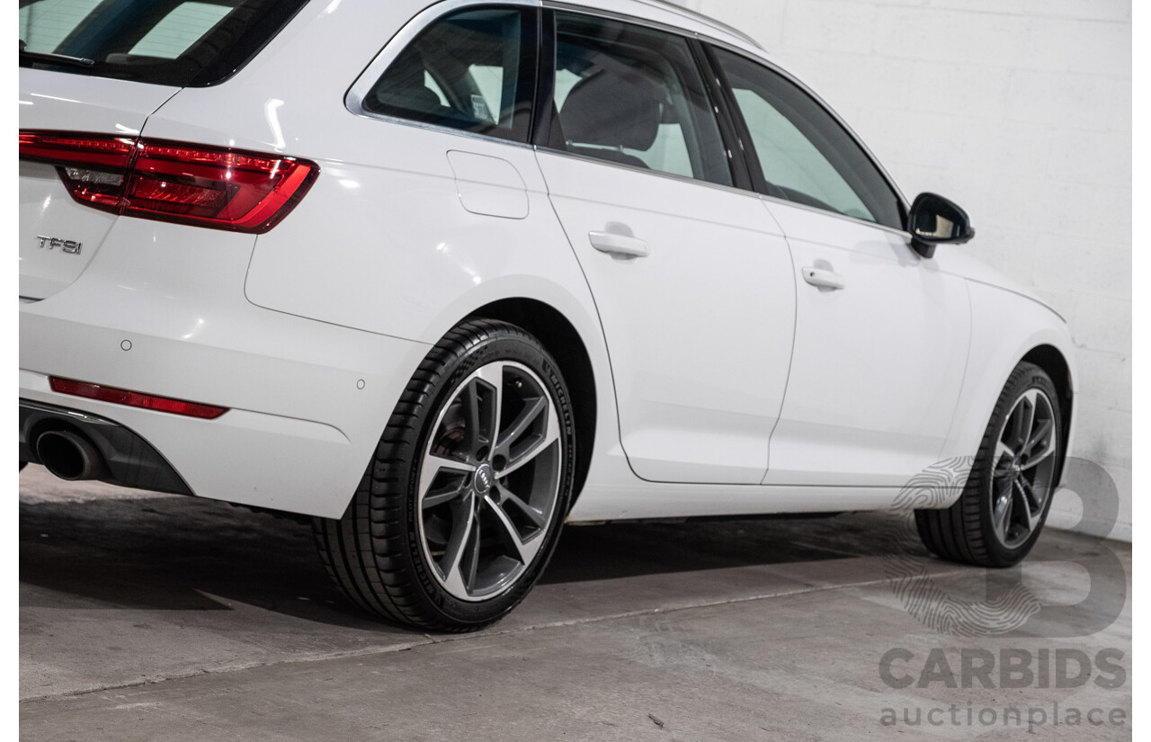 10/2016 Audi A4 Avant 2.0 TFSI S-Tronic Sport (FWD) F4 (B9) 4d Wagon Glacier White Turbo 2.0L