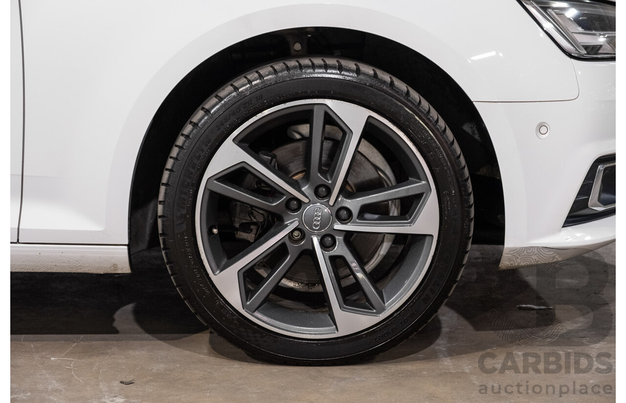 10/2016 Audi A4 Avant 2.0 TFSI S-Tronic Sport (FWD) F4 (B9) 4d Wagon Glacier White Turbo 2.0L