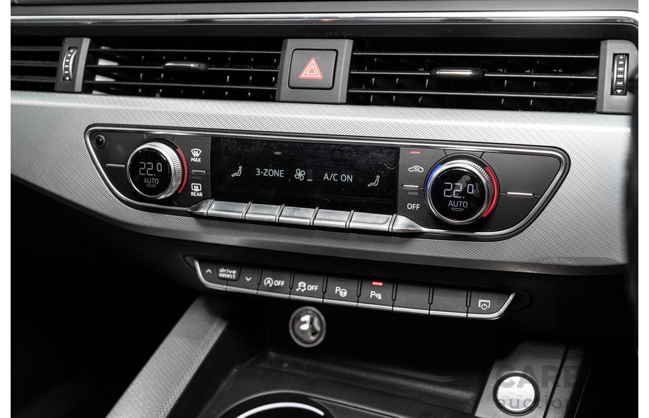 10/2016 Audi A4 Avant 2.0 TFSI S-Tronic Sport (FWD) F4 (B9) 4d Wagon Glacier White Turbo 2.0L