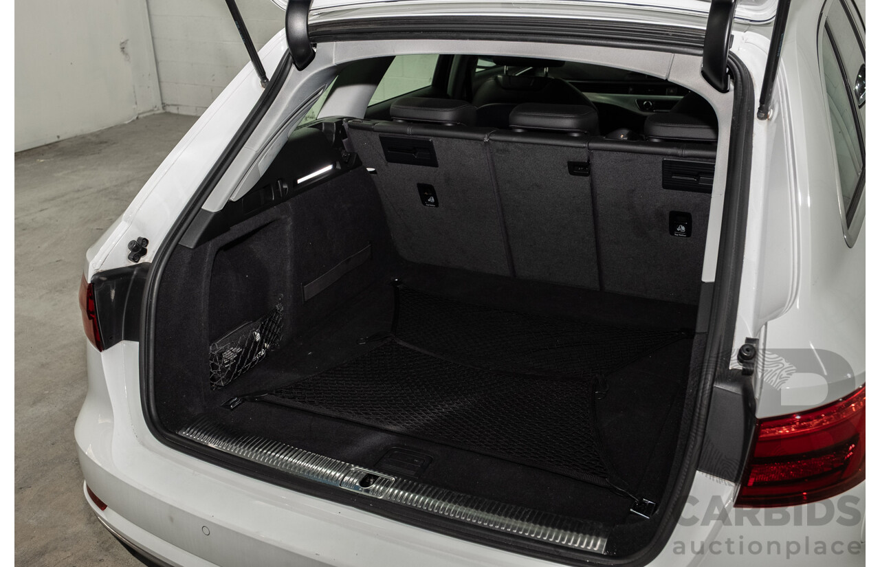 10/2016 Audi A4 Avant 2.0 TFSI S-Tronic Sport (FWD) F4 (B9) 4d Wagon Glacier White Turbo 2.0L