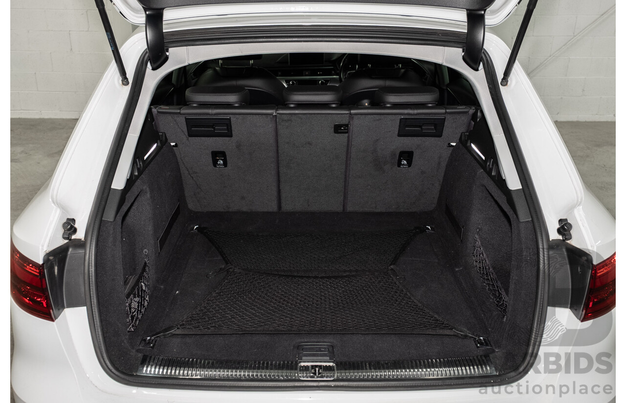 10/2016 Audi A4 Avant 2.0 TFSI S-Tronic Sport (FWD) F4 (B9) 4d Wagon Glacier White Turbo 2.0L