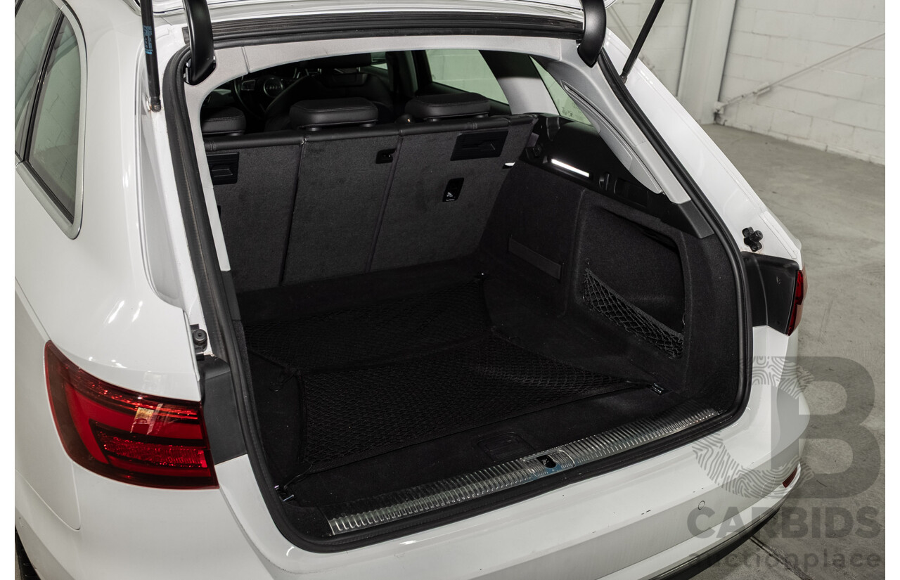 10/2016 Audi A4 Avant 2.0 TFSI S-Tronic Sport (FWD) F4 (B9) 4d Wagon Glacier White Turbo 2.0L