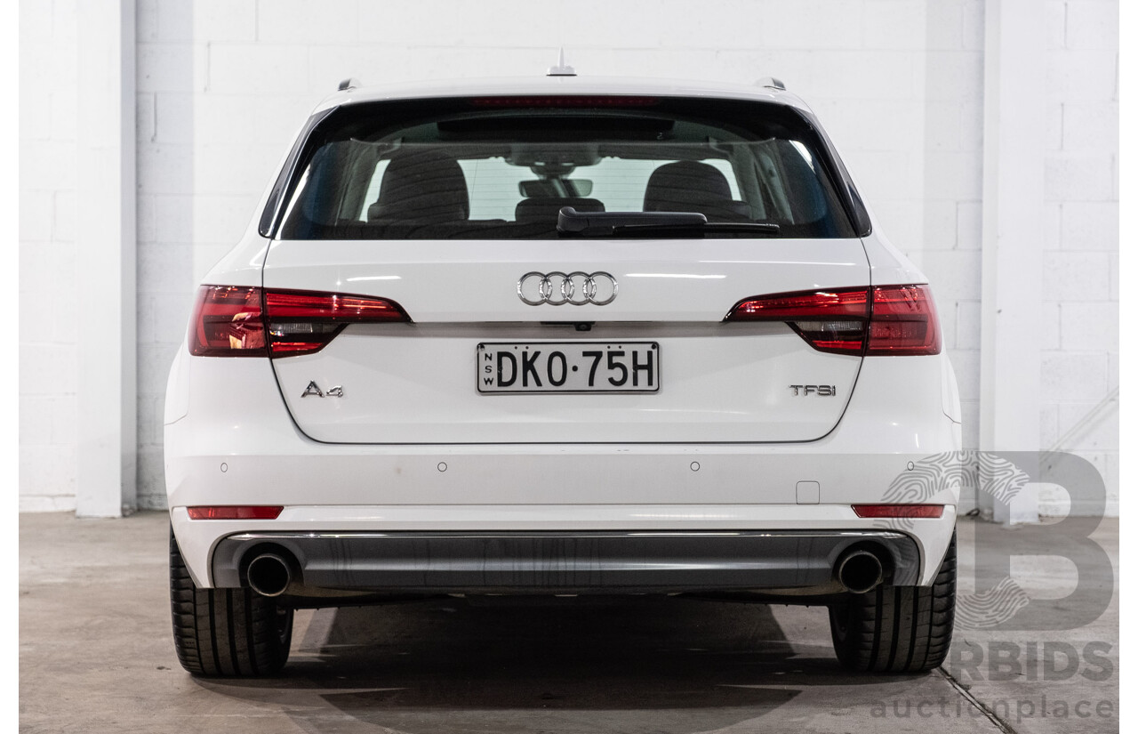 10/2016 Audi A4 Avant 2.0 TFSI S-Tronic Sport (FWD) F4 (B9) 4d Wagon Glacier White Turbo 2.0L