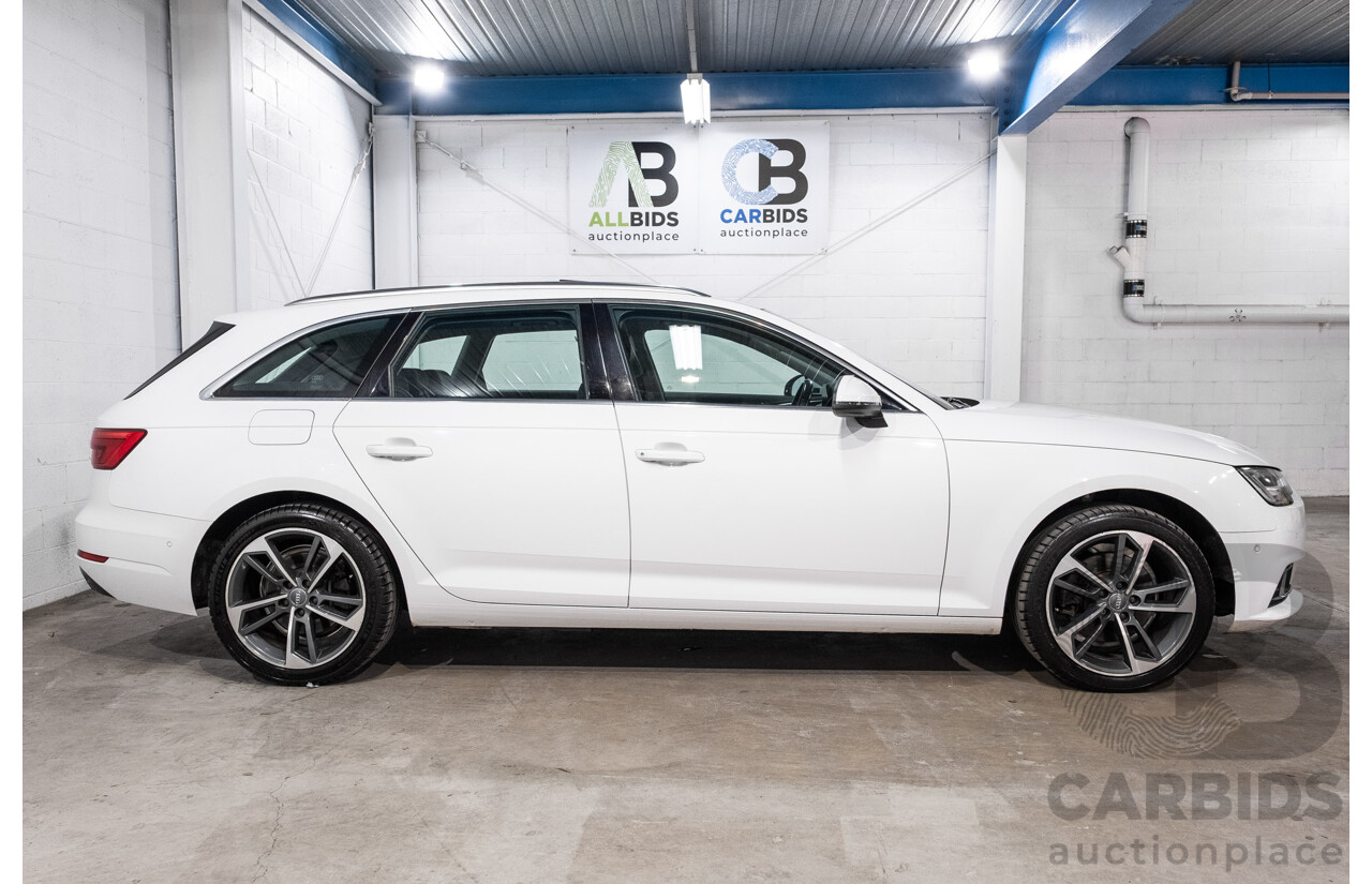 10/2016 Audi A4 Avant 2.0 TFSI S-Tronic Sport (FWD) F4 (B9) 4d Wagon Glacier White Turbo 2.0L
