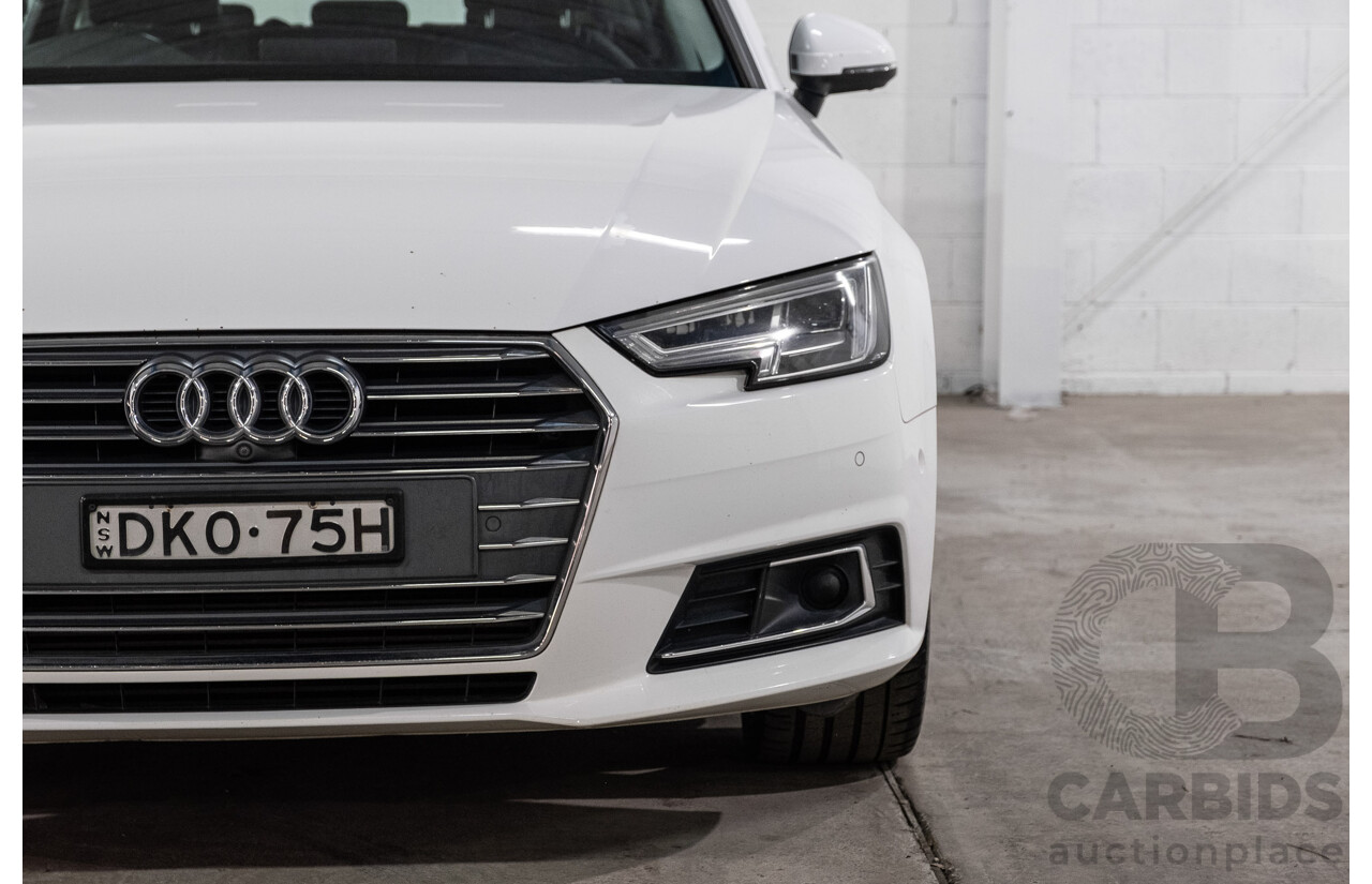 10/2016 Audi A4 Avant 2.0 TFSI S-Tronic Sport (FWD) F4 (B9) 4d Wagon Glacier White Turbo 2.0L