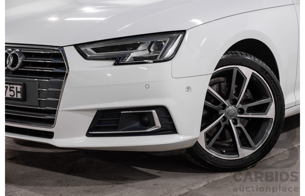 10/2016 Audi A4 Avant 2.0 TFSI S-Tronic Sport (FWD) F4 (B9) 4d Wagon Glacier White Turbo 2.0L