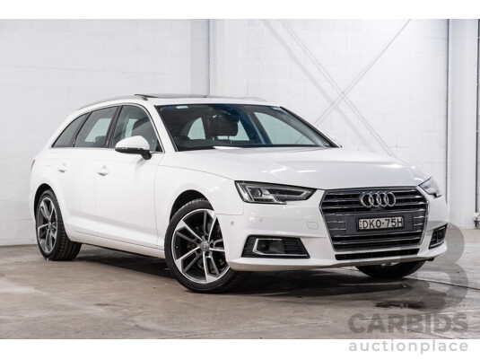 10/2016 Audi A4 Avant 2.0 TFSI S-Tronic Sport (FWD) F4 (B9) 4d Wagon Glacier White Turbo 2.0L