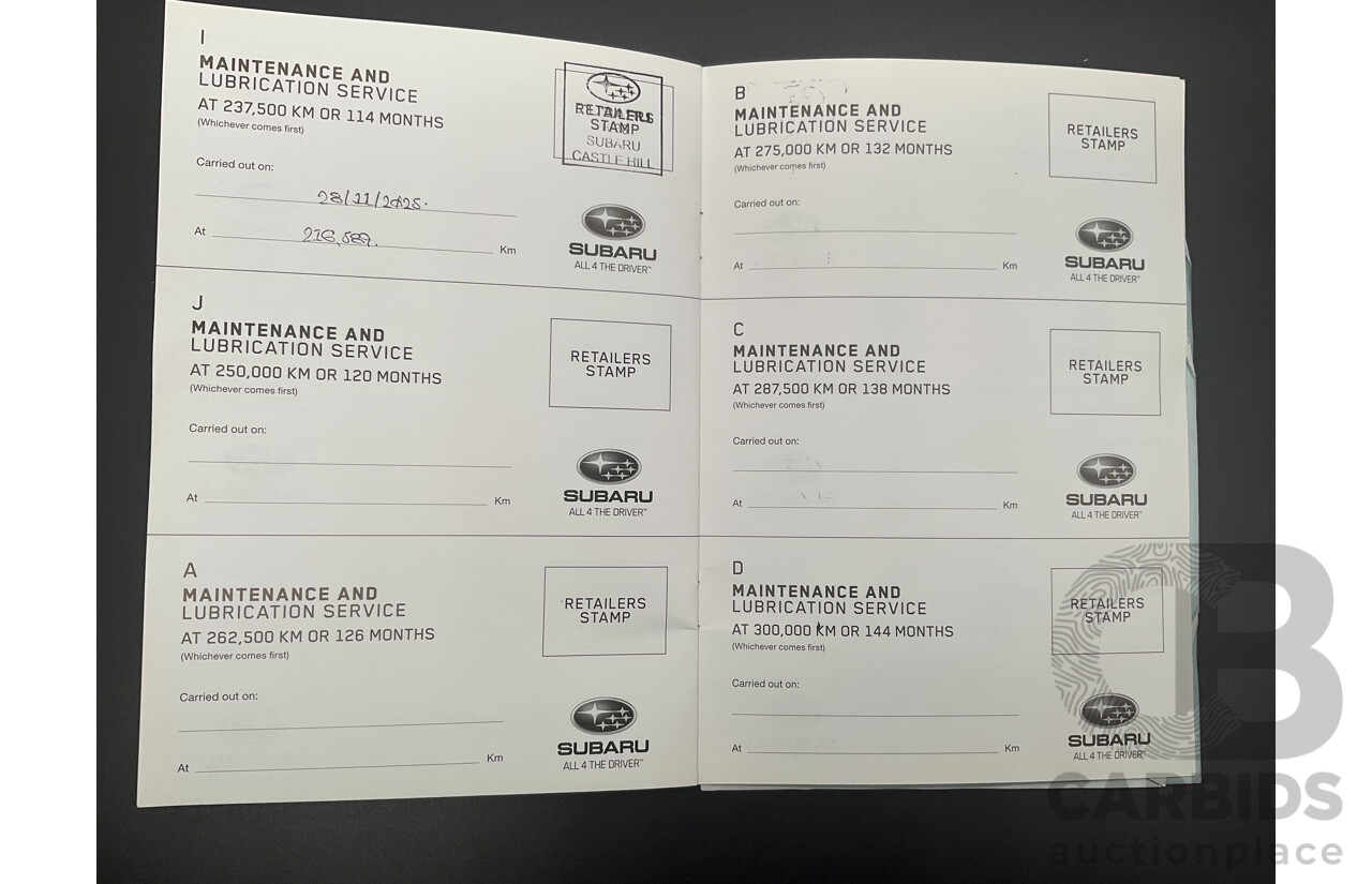 11/2015 Subaru Outback 3.6R (AWD) MY15 4d Wagon Lapis Blue Pearl 3.6L