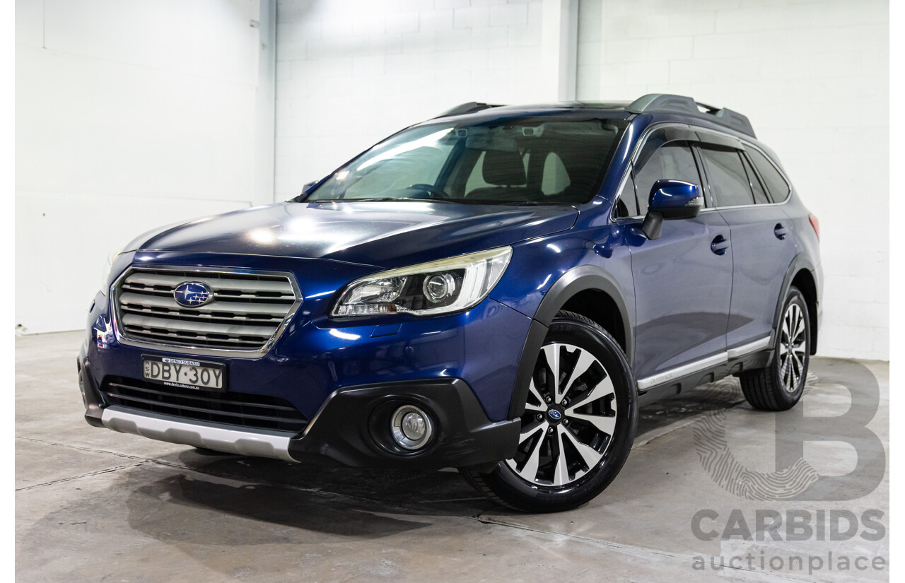 11/2015 Subaru Outback 3.6R (AWD) MY15 4d Wagon Lapis Blue Pearl 3.6L