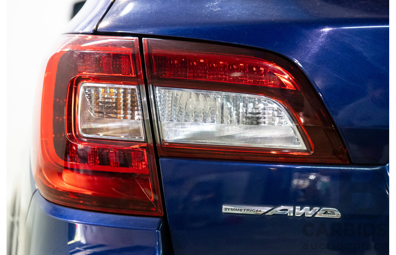 11/2015 Subaru Outback 3.6R (AWD) MY15 4d Wagon Lapis Blue Pearl 3.6L