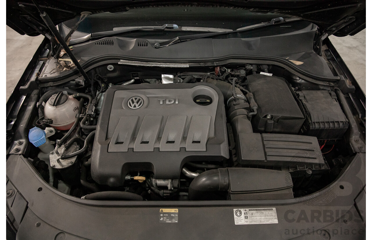 4/2014 Volkswagen Passat 130 TDI Highline 3C MY14 4d Wagon Deep Black Pearl Turbo Diesel 2.0L