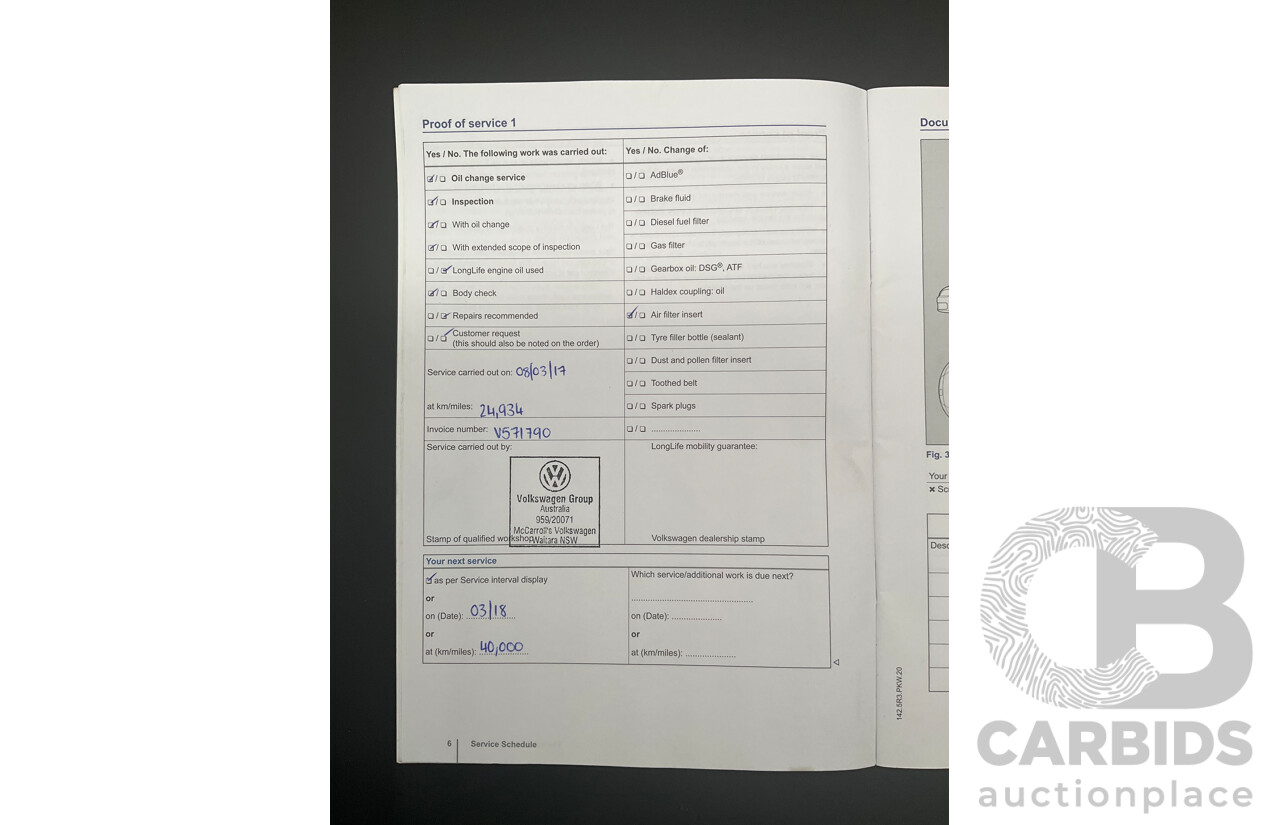 4/2014 Volkswagen Passat 130 TDI Highline 3C MY14 4d Wagon Deep Black Pearl Turbo Diesel 2.0L