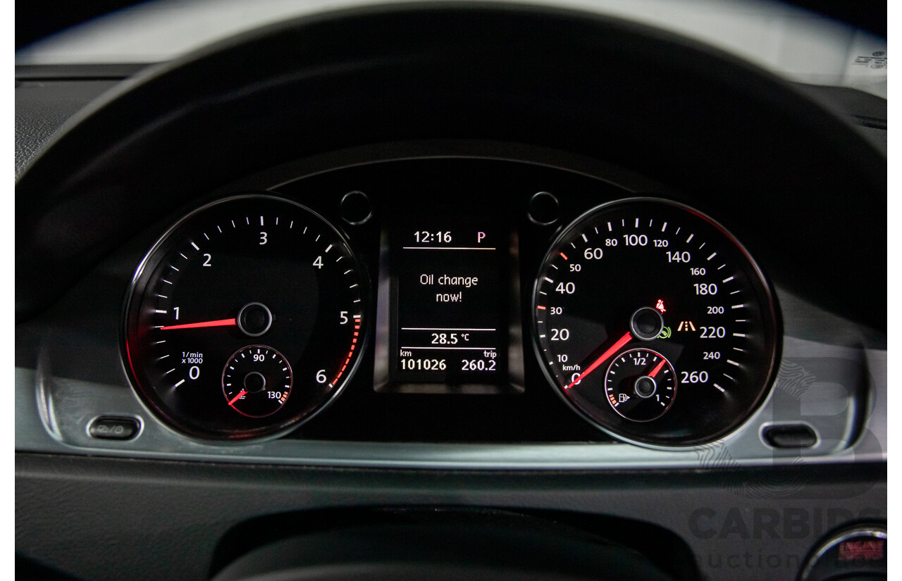 4/2014 Volkswagen Passat 130 TDI Highline 3C MY14 4d Wagon Deep Black Pearl Turbo Diesel 2.0L