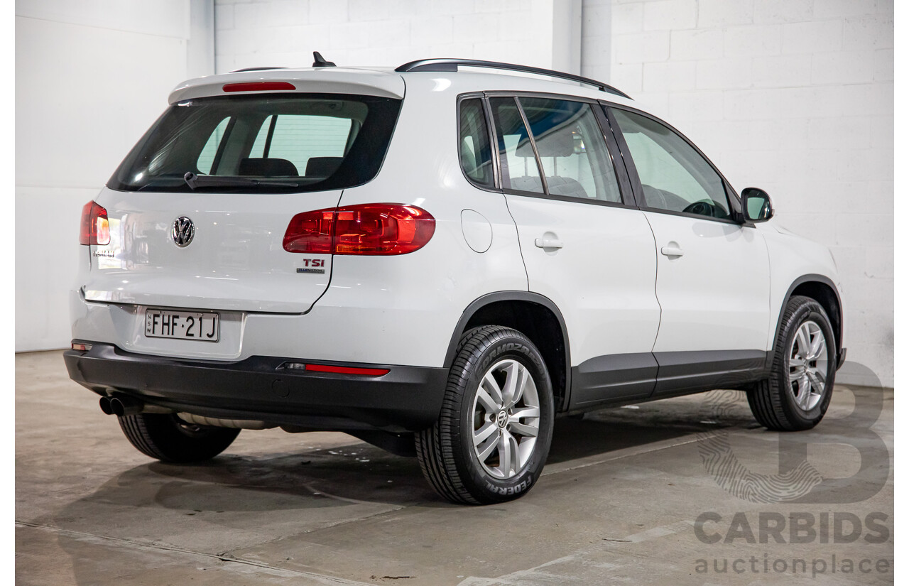 7/2014 Volkswagen Tiguan 118 TSI (4x2) 5NC MY14.5 4d Wagon Pure White Twincharged 1.4L