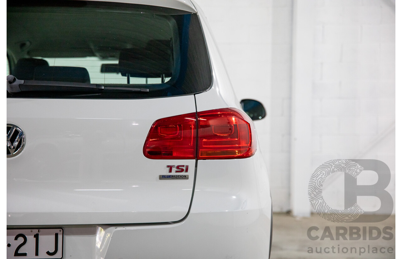 7/2014 Volkswagen Tiguan 118 TSI (4x2) 5NC MY14.5 4d Wagon Pure White Twincharged 1.4L