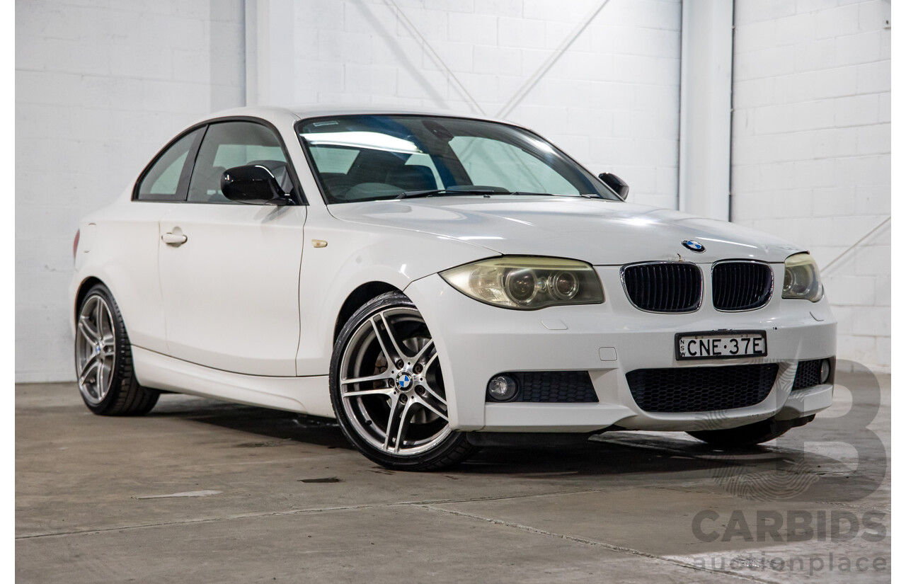 4/2013 BMW 120i M Sport E82 MY12.5 2d Coupe Alpine White 2.0L