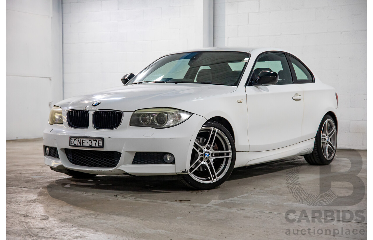 4/2013 BMW 120i M Sport E82 MY12.5 2d Coupe Alpine White 2.0L