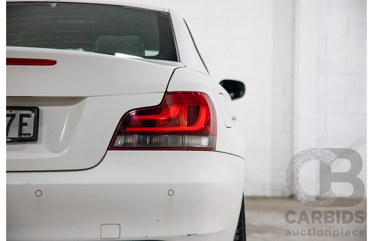 4/2013 BMW 120i M Sport E82 MY12.5 2d Coupe Alpine White 2.0L