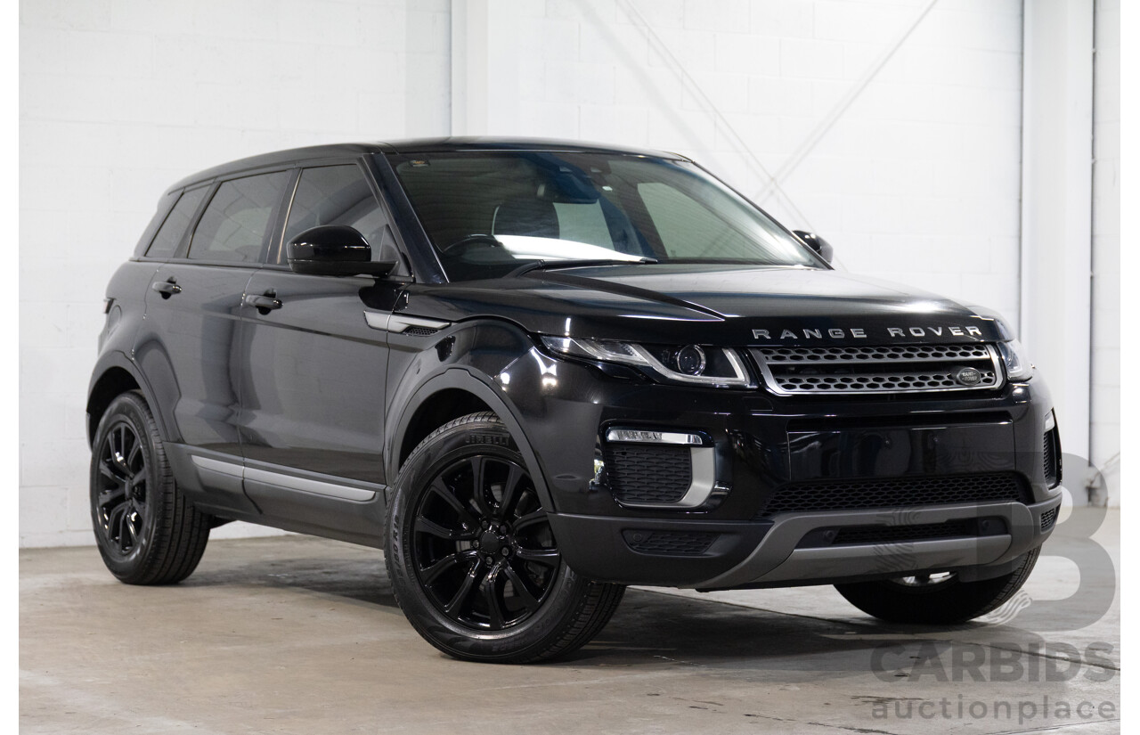 07/2017 Range Rover Evoque Td4 150 SE (AWD) LV MY17 5d Wagon Santorini Black Metallic Turbo Diesel 2.0L