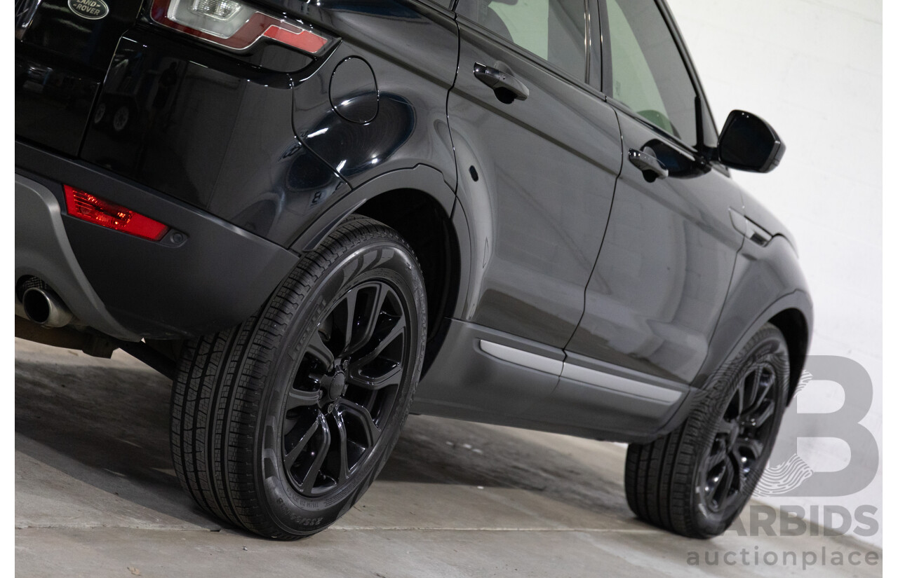07/2017 Range Rover Evoque Td4 150 SE (AWD) LV MY17 5d Wagon Santorini Black Metallic Turbo Diesel 2.0L