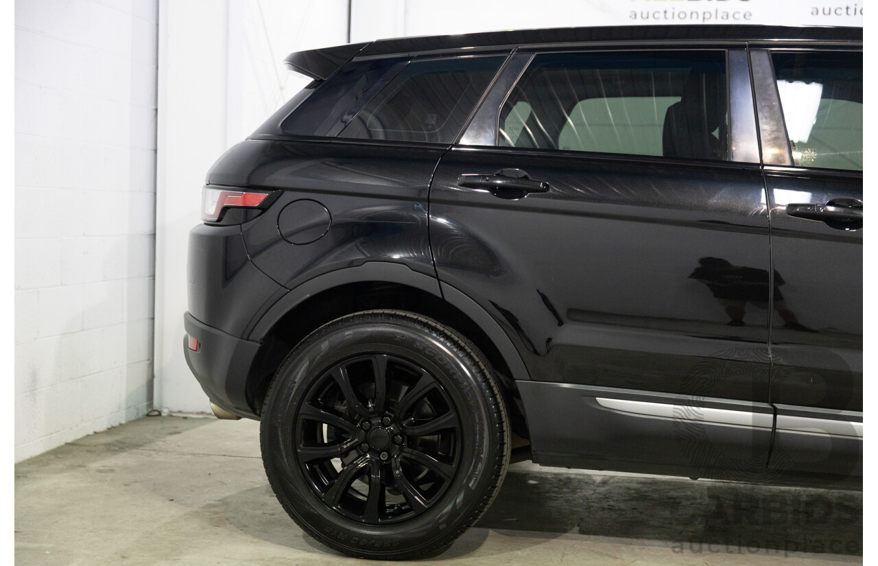 07/2017 Range Rover Evoque Td4 150 SE (AWD) LV MY17 5d Wagon Santorini Black Metallic Turbo Diesel 2.0L