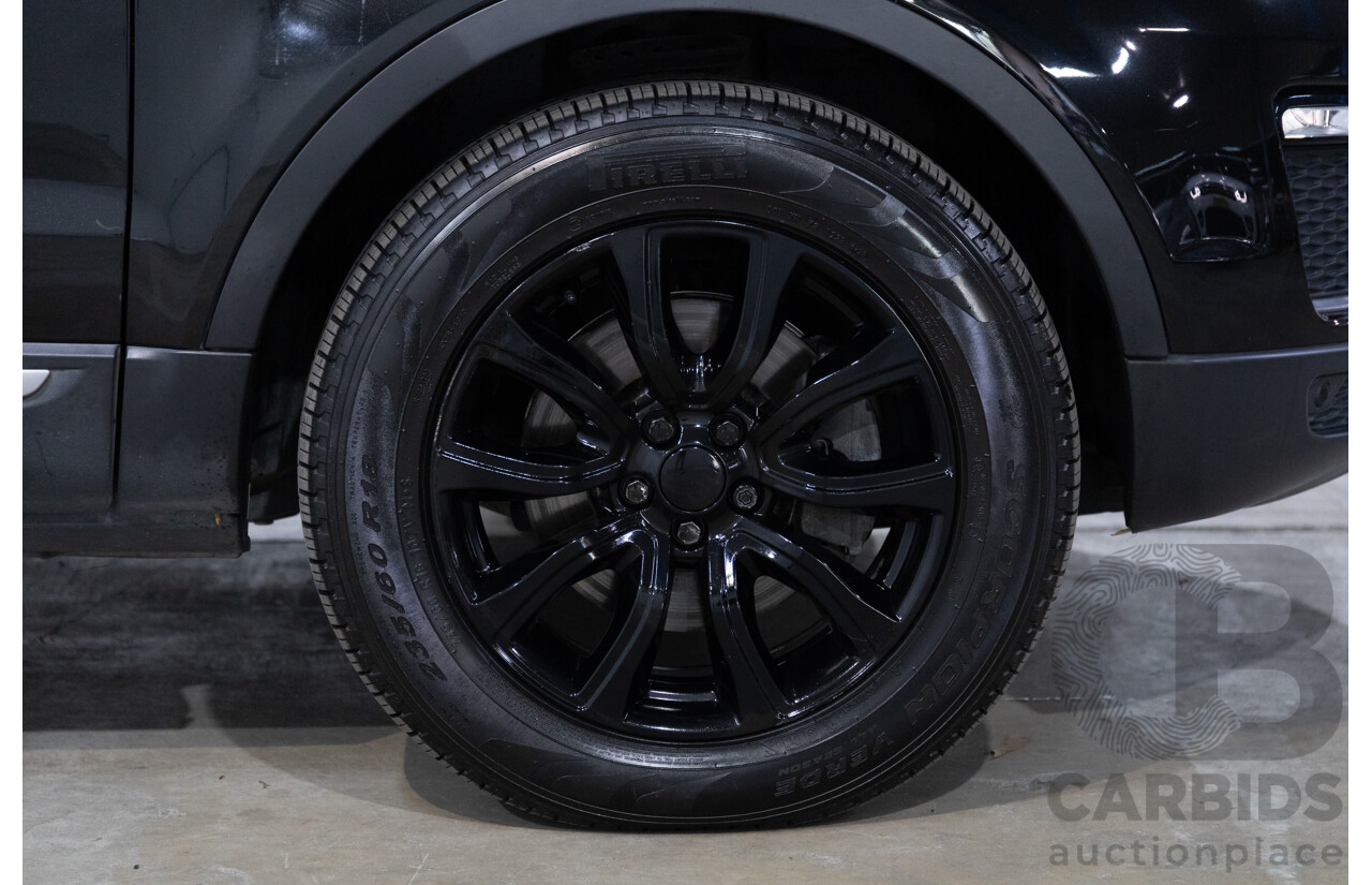 07/2017 Range Rover Evoque Td4 150 SE (AWD) LV MY17 5d Wagon Santorini Black Metallic Turbo Diesel 2.0L