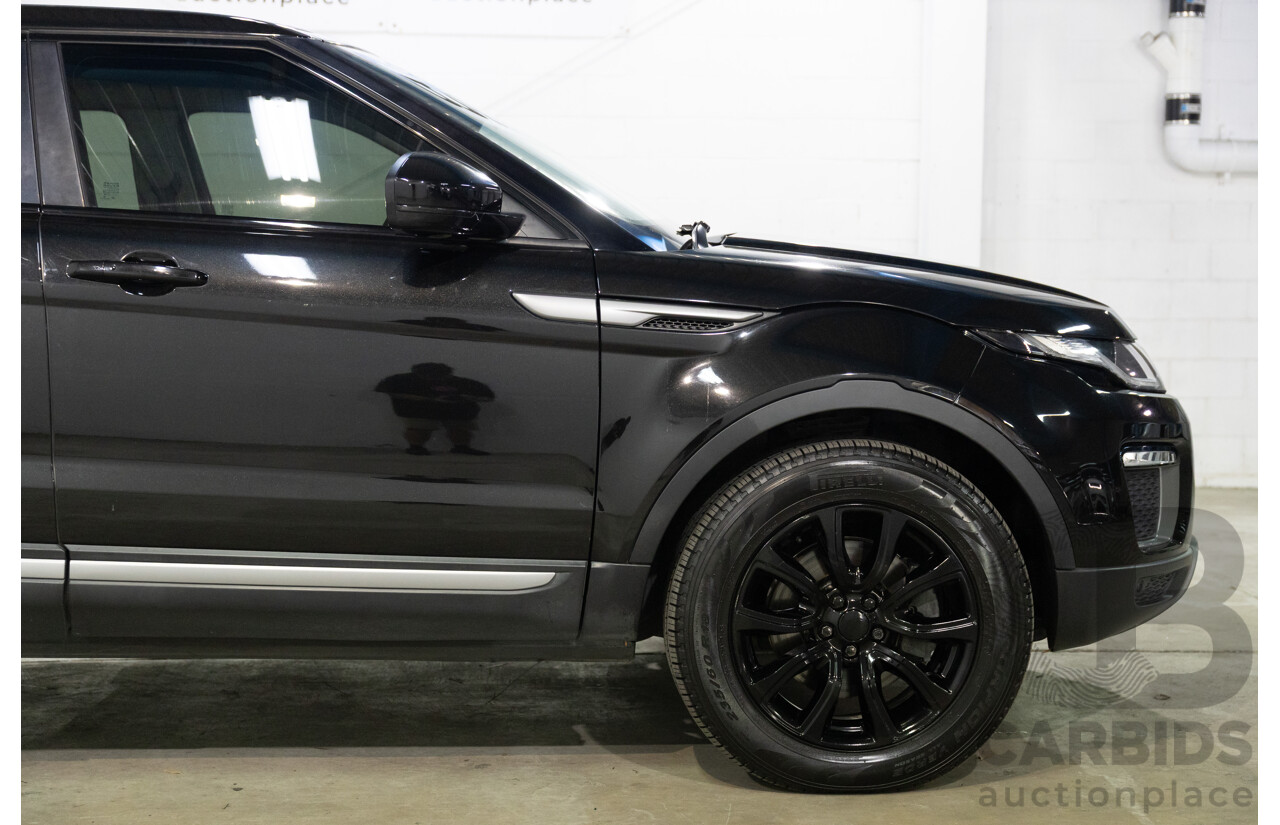 07/2017 Range Rover Evoque Td4 150 SE (AWD) LV MY17 5d Wagon Santorini Black Metallic Turbo Diesel 2.0L