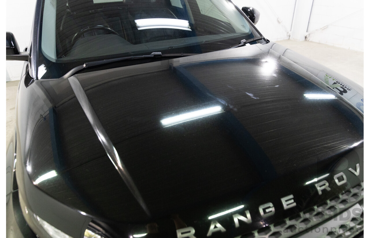 07/2017 Range Rover Evoque Td4 150 SE (AWD) LV MY17 5d Wagon Santorini Black Metallic Turbo Diesel 2.0L
