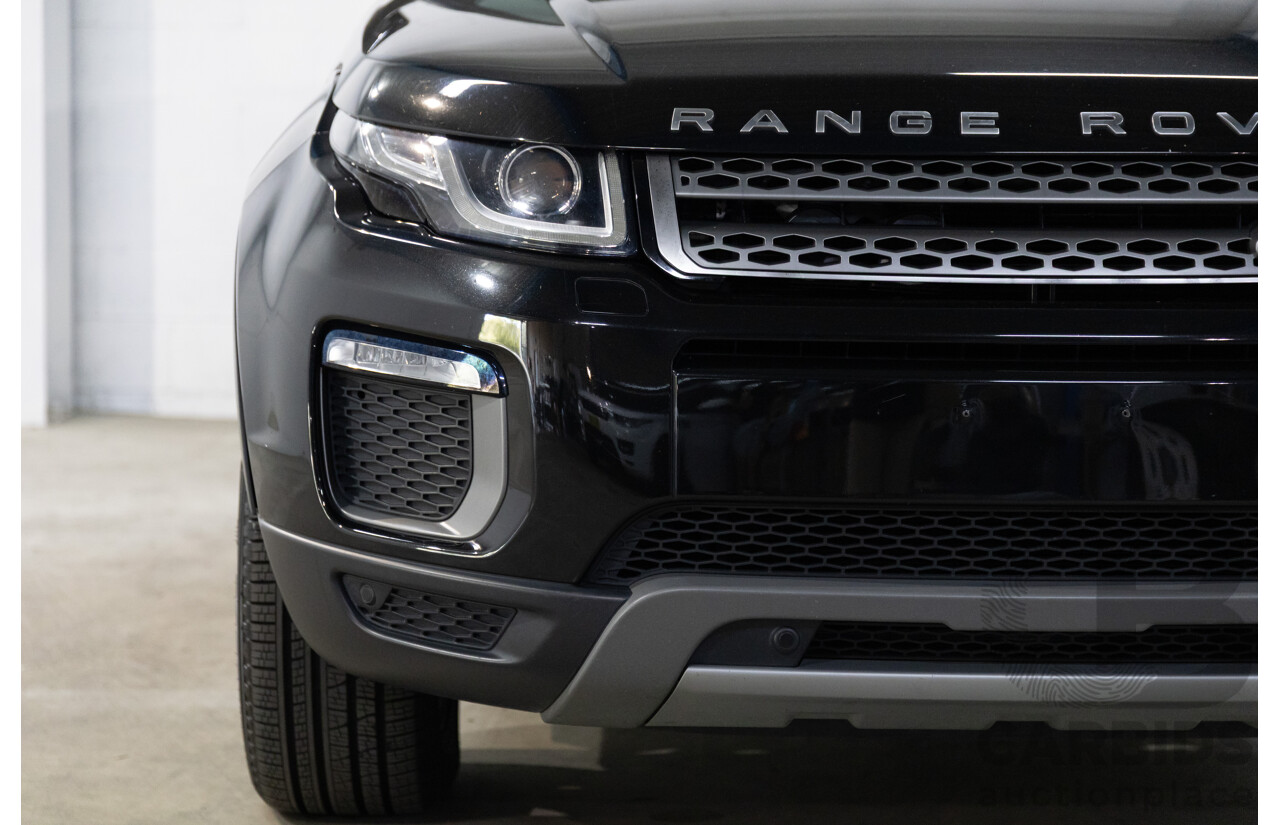 07/2017 Range Rover Evoque Td4 150 SE (AWD) LV MY17 5d Wagon Santorini Black Metallic Turbo Diesel 2.0L