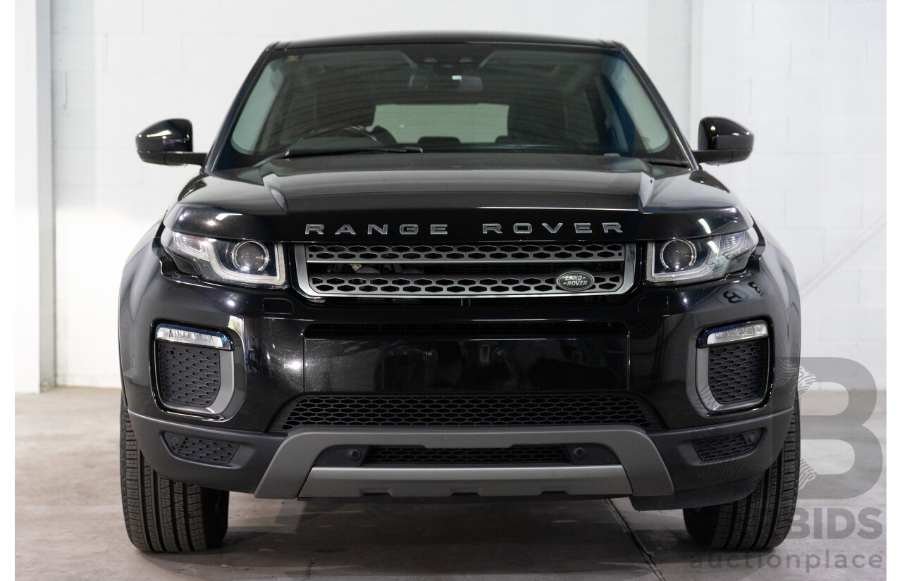 07/2017 Range Rover Evoque Td4 150 SE (AWD) LV MY17 5d Wagon Santorini Black Metallic Turbo Diesel 2.0L
