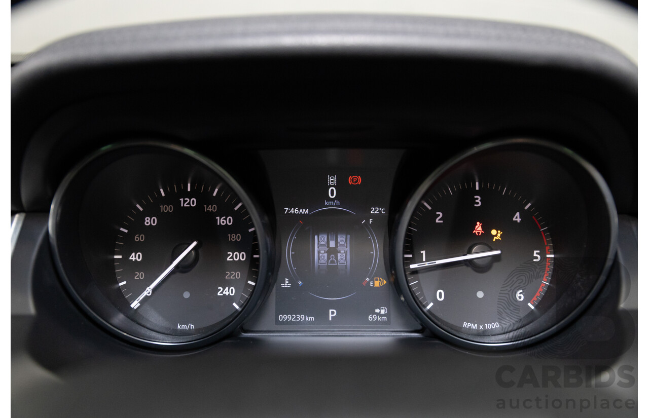 07/2017 Range Rover Evoque Td4 150 SE (AWD) LV MY17 5d Wagon Santorini Black Metallic Turbo Diesel 2.0L