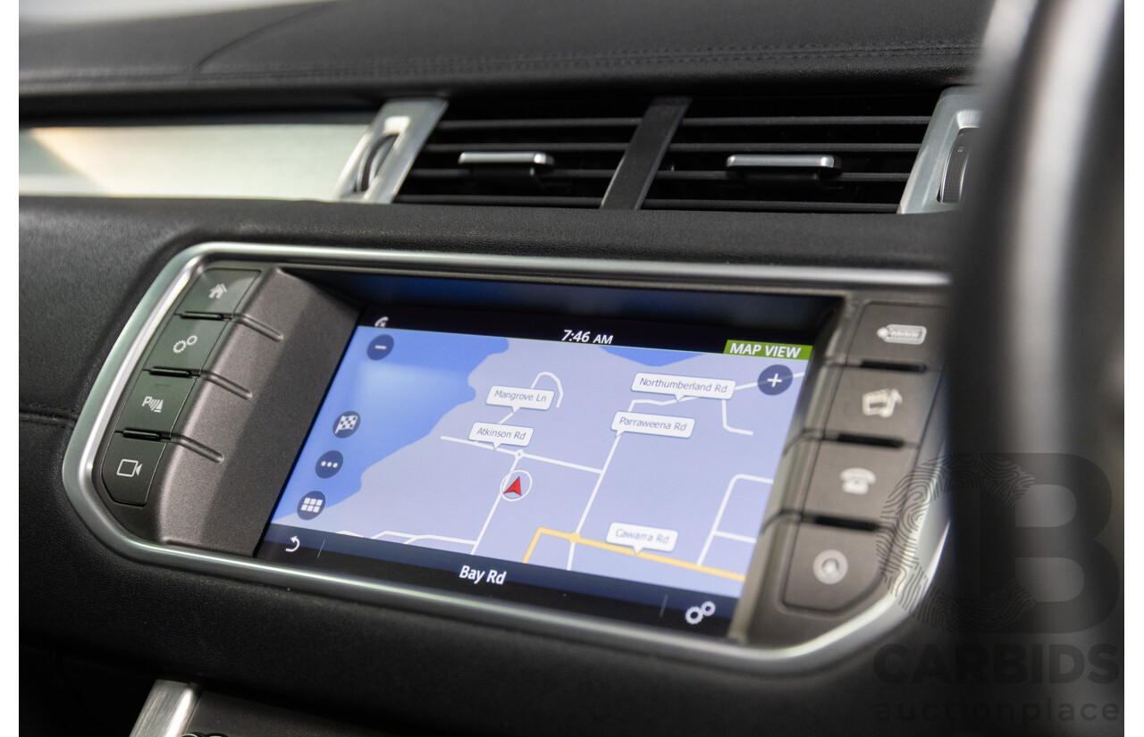 07/2017 Range Rover Evoque Td4 150 SE (AWD) LV MY17 5d Wagon Santorini Black Metallic Turbo Diesel 2.0L