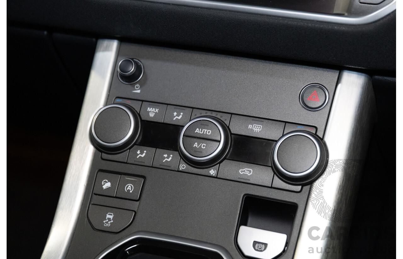 07/2017 Range Rover Evoque Td4 150 SE (AWD) LV MY17 5d Wagon Santorini Black Metallic Turbo Diesel 2.0L