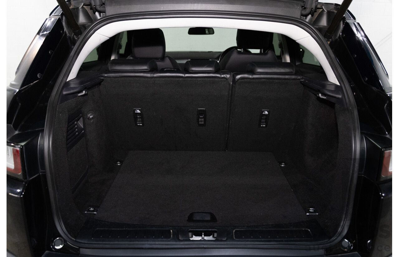 07/2017 Range Rover Evoque Td4 150 SE (AWD) LV MY17 5d Wagon Santorini Black Metallic Turbo Diesel 2.0L