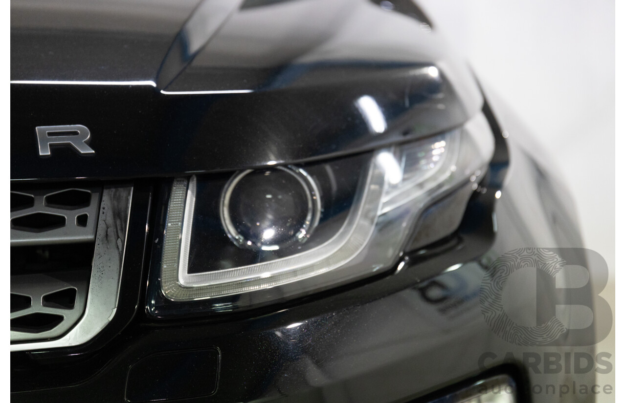 07/2017 Range Rover Evoque Td4 150 SE (AWD) LV MY17 5d Wagon Santorini Black Metallic Turbo Diesel 2.0L