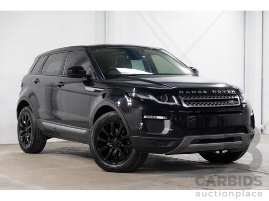 07/2017 Range Rover Evoque Td4 150 SE (AWD) LV MY17 5d Wagon Santorini Black Metallic Turbo Diesel 2.0L