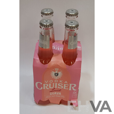 Vodka Cruiser Lush Guava Premium Triple Distilled Vodka 275ml Four Pack