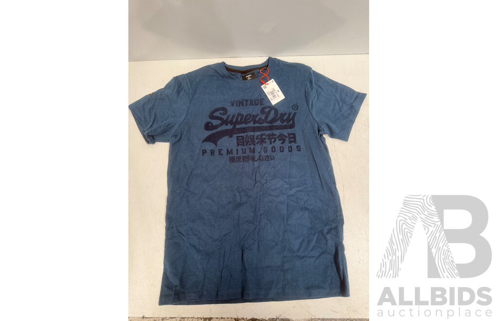 Box of Assorted Brand Clothing - Shirts + Jackets + Shorts