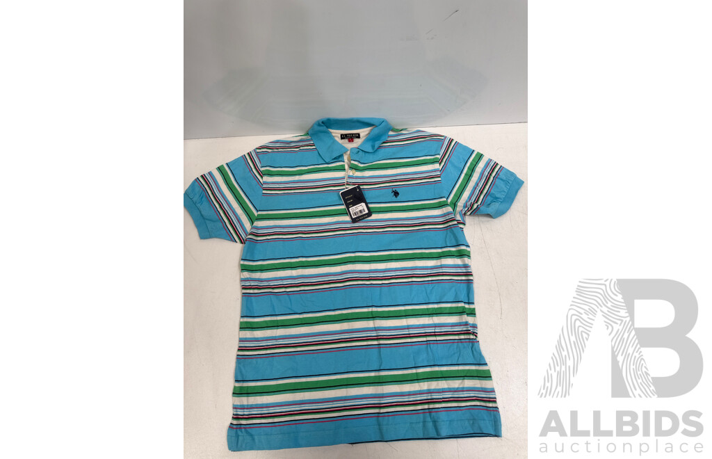 Box of Assorted Brand Clothing - Shirts + Jackets + Shorts