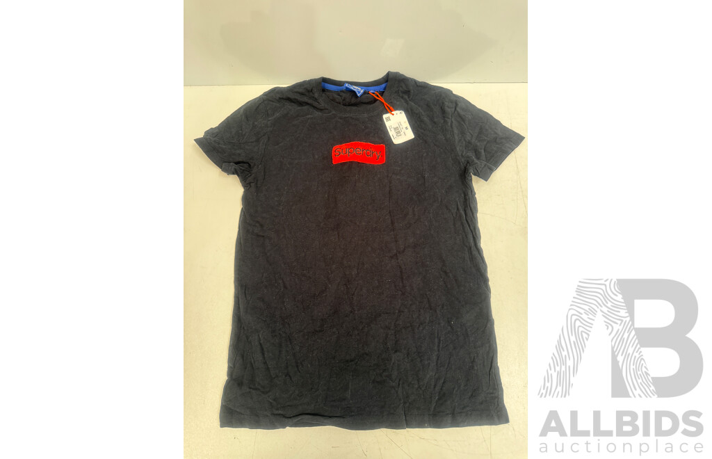 Box of Assorted Brand Clothing - Shirts + Jackets + Shorts