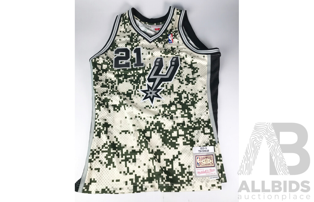 NBA San Antonio Spurs - Tim Duncan #21 Jersey by Mitchell & Ness (Size: Large)