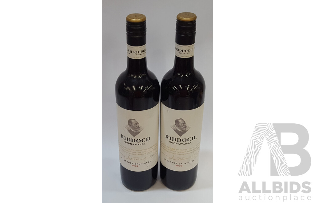 Riddoch Coonawarra Cabernet Sauvignon 2023 & 2022 750ml - Lot of Two