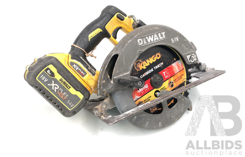 DeWalt 54V FlexVolt XR Li-Ion Cordless Brushless 184mm Circular Saw