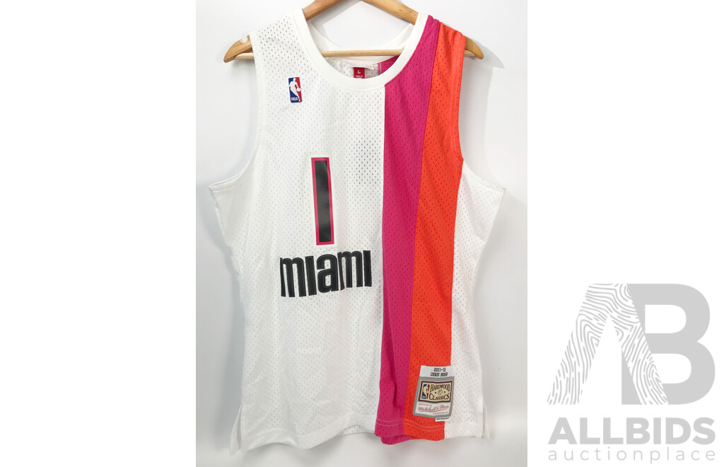 NBA Miami Heat - Chris Bosh #1 Jersey by Mitchell & Ness (Size: Large)