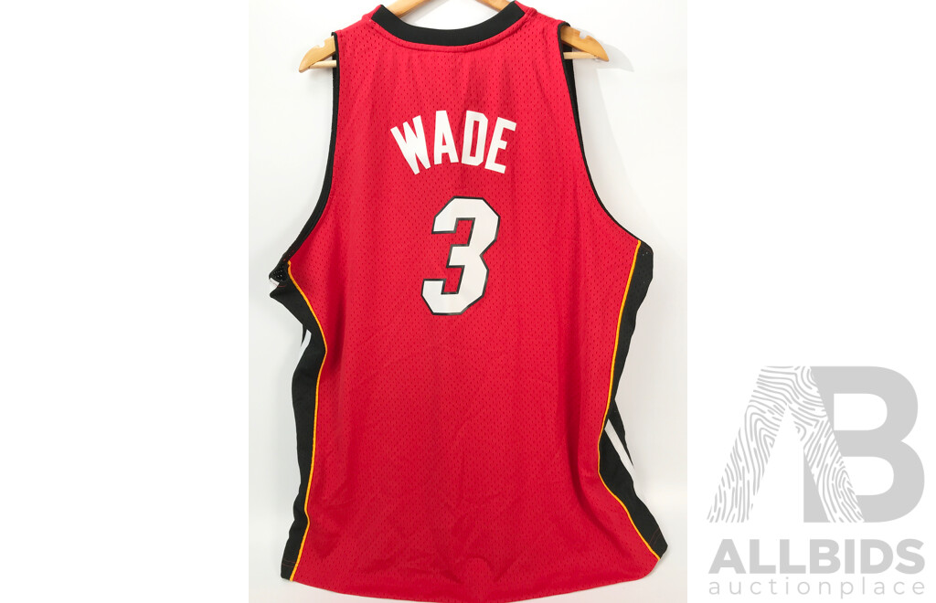 NBA Miami Heat - Dwyane Wade #3 Jersey by Mitchell & Ness (Size: 2XL)
