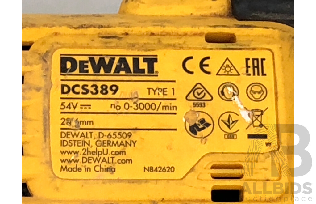 DeWalt 54V FlexVolt XR Li-Ion Cordless Brushless Reciprocating Saw