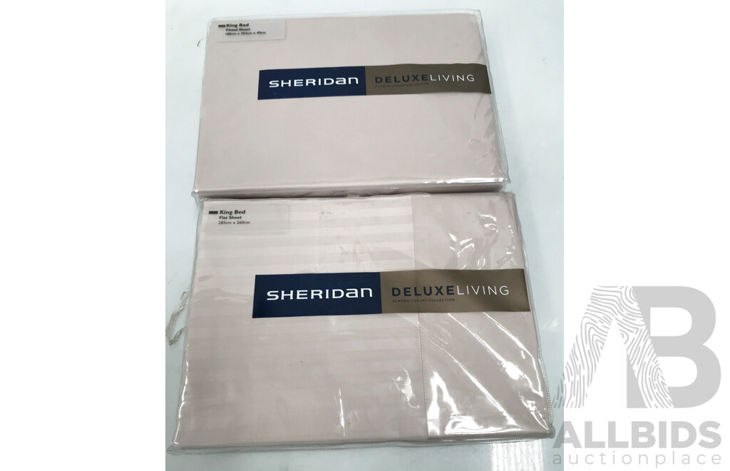 Sheridan Millenia King Bed Sheets - Lot of 2